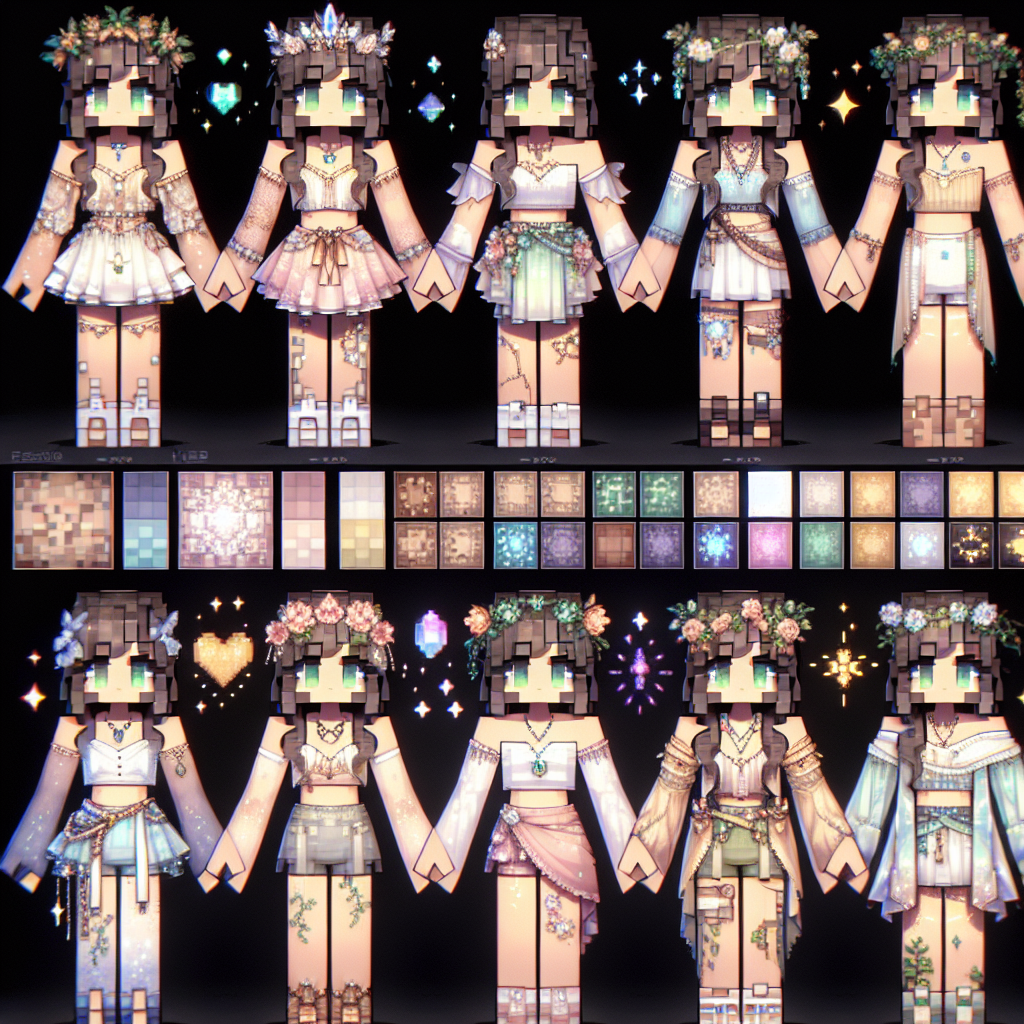 10 Aesthetic Girl Minecraft Skin Templates to Elevate Your Gaming Style